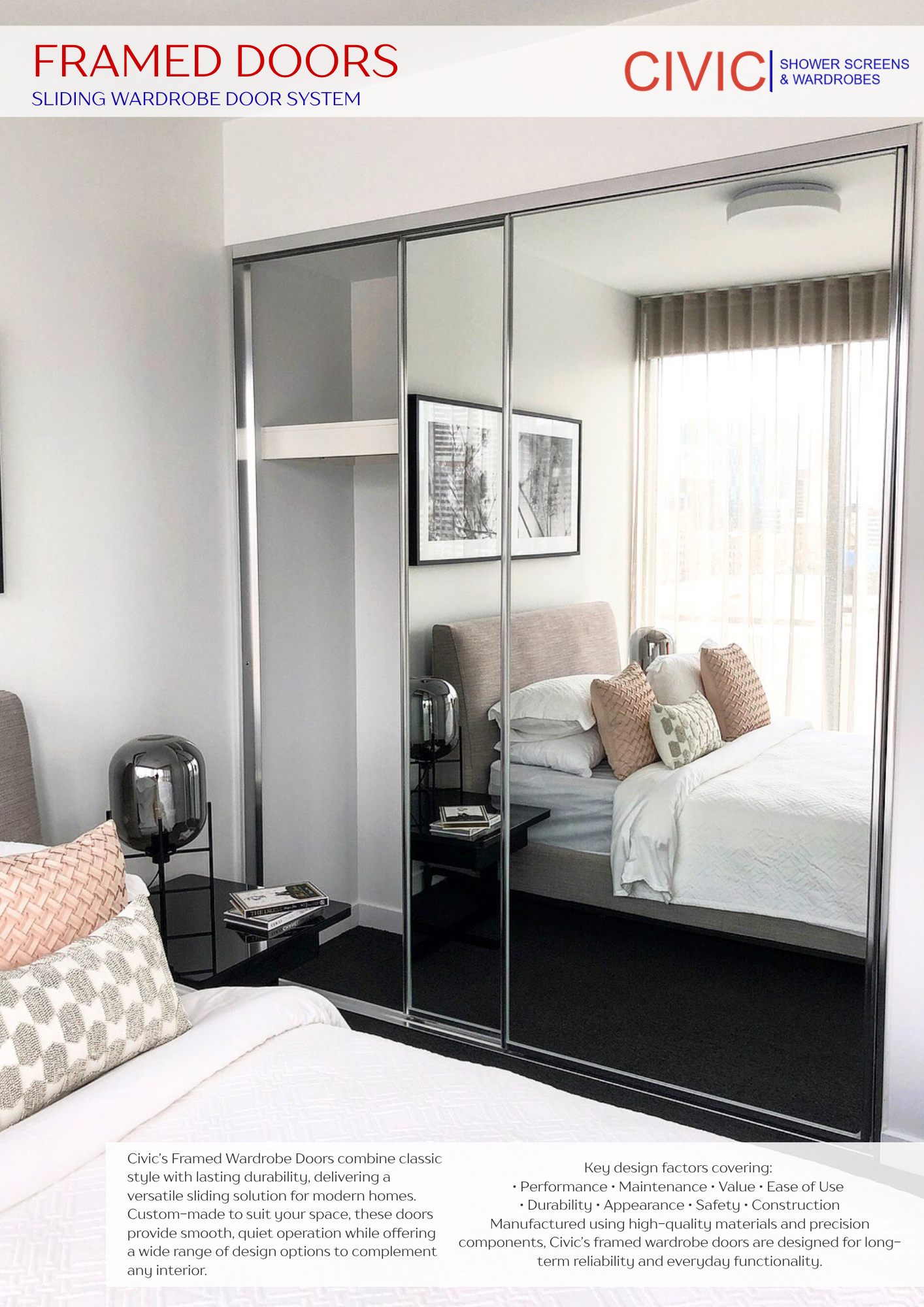 FRAMED: SLIDING WARDROBE DOORS