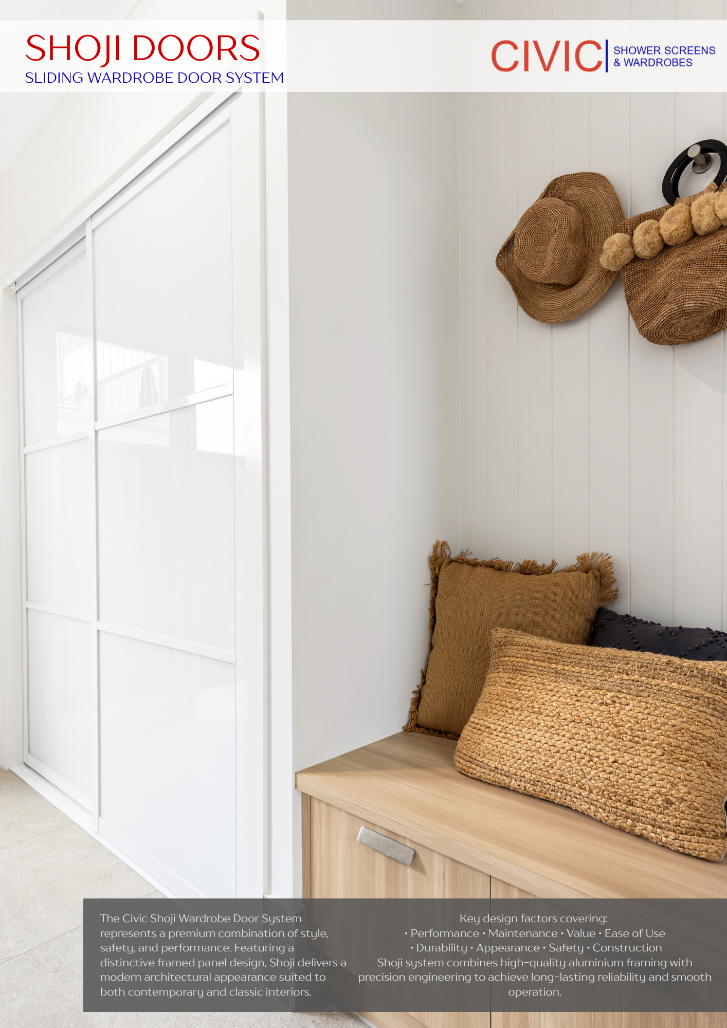 SHOJI: SLIDING WARDROBE DOORS