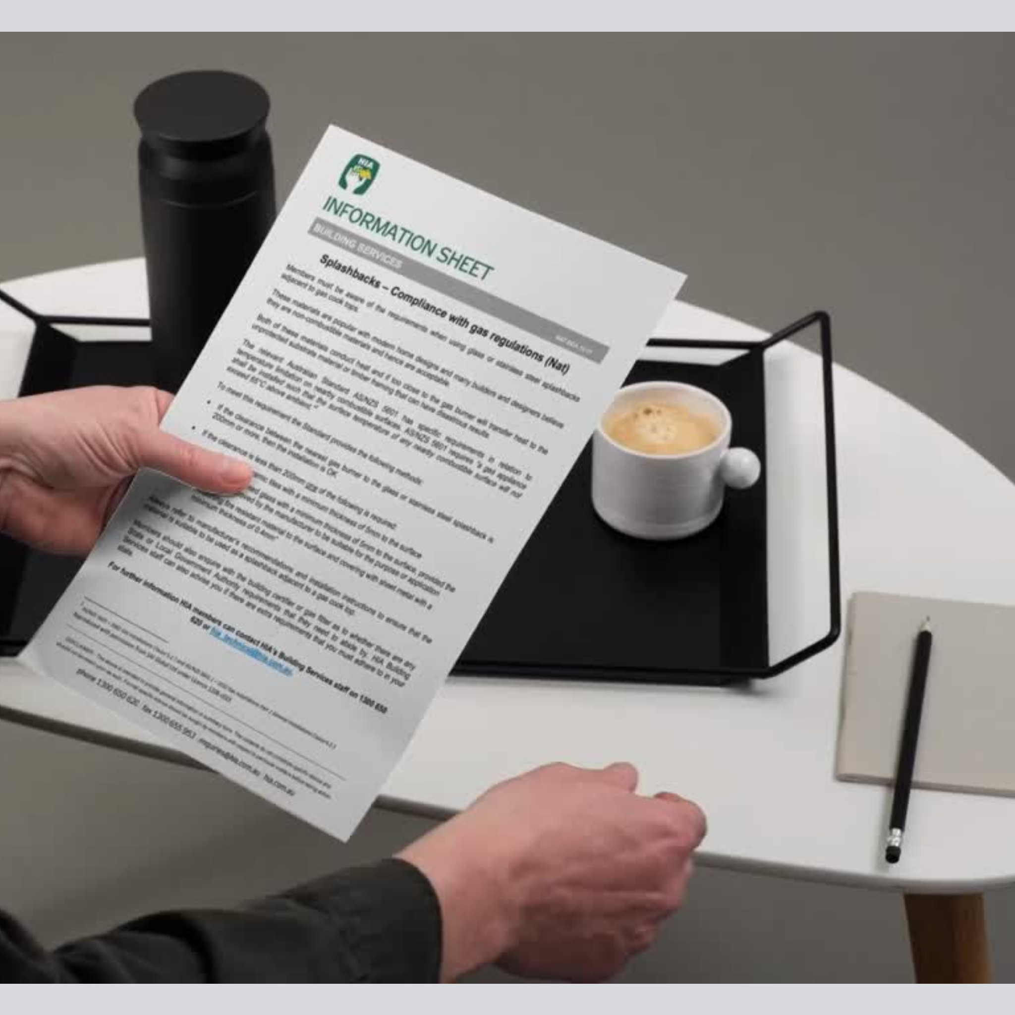 HIA Splashbacks - Compliance with Gas Regulations
