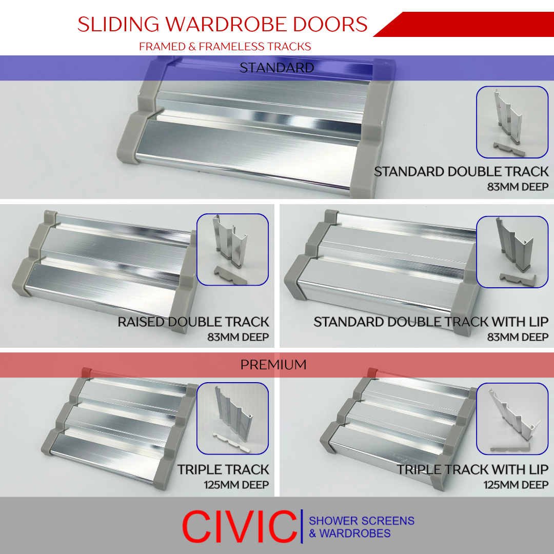 Wardrobe Doors Framed And Frameless Tracks