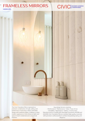 FRAMELESS MIRRORS