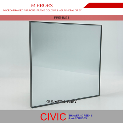 MIRRORS Micro-Framed colour GunmetalGrey