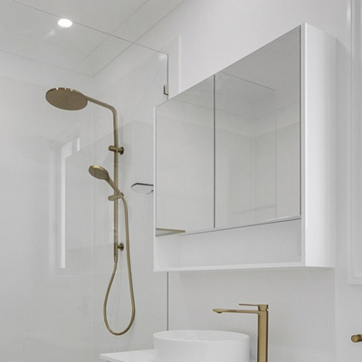 Mirrors Shaving Cabinets White Shelf